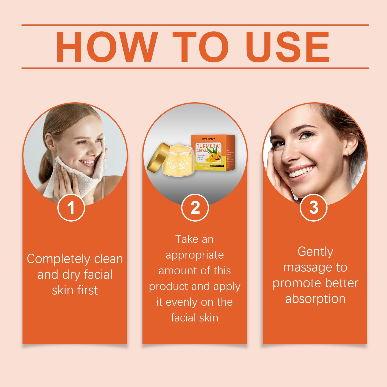 Turmeric Moisturizing Cream brightens and hydrates the skin with a daily gentle treatment